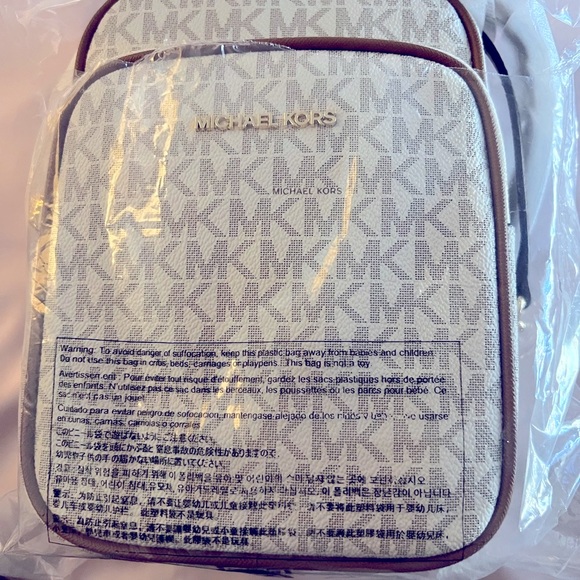 MK Jet Set Travel Medium Logo Chain Crossbody Bag NWOT - Picture 12 of 13